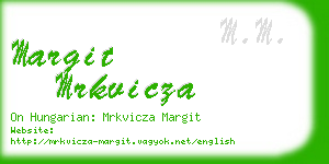 margit mrkvicza business card